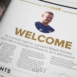 Wayne Rooney Signed Manchester United Testimonial Programme Autograph COA