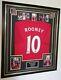 Wayne Rooney of Manchester United Signed Shirt Autographed Jersey Display