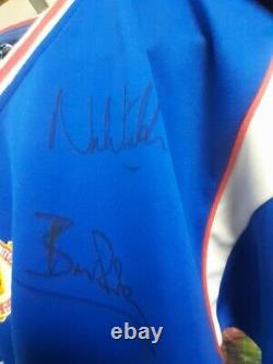 Whiteside Stapleton Robson signed Manchester United shirt RSPCA Middlesex/Herts