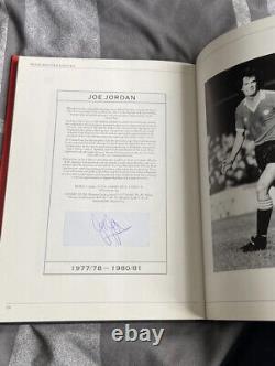 X25 Signed Manchester United Who's Who Hardcover Book Hughes, Stiles, Coppell