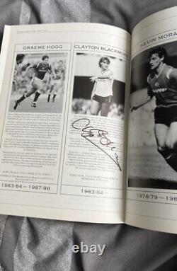 X25 Signed Manchester United Who's Who Hardcover Book Hughes, Stiles, Coppell