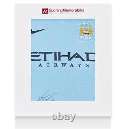 Yaya Toure Signed Manchester City Shirt 2014-15 Gift Box Autograph