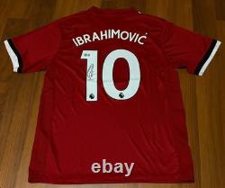 ZLATAN IBRAHIMOVIC SIGNED MANCHESTER UNITED 2017-2018 No 10 JERSEY BECKETT COA
